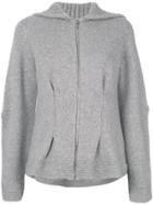 Alexander Mcqueen Cashmere Hooded Sweater - Grey