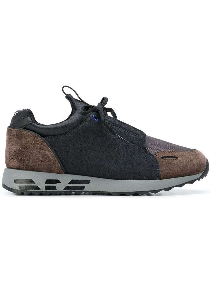 Emporio Armani Low-top Runner Sneakers - Blue