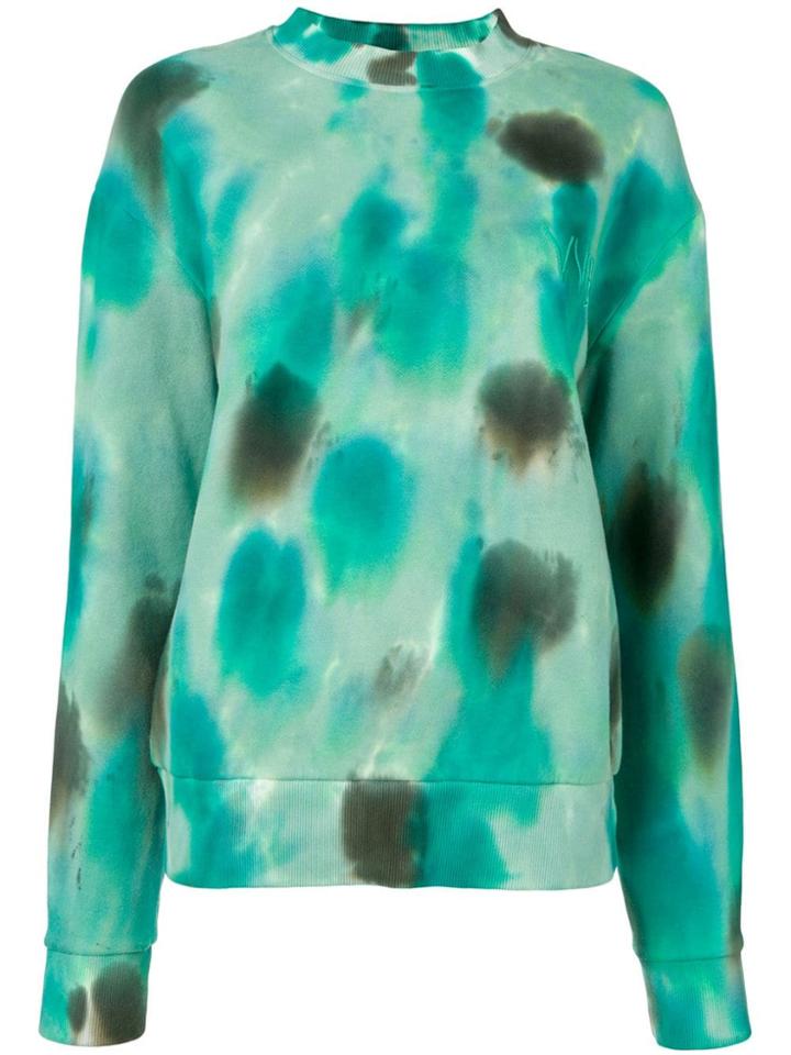 Victoria Victoria Beckham Tie-dye Effect Sweatshirt - Green