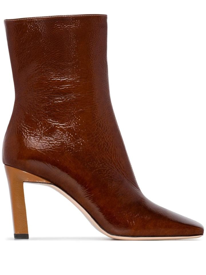Wandler Isa 85mm Ankle Boots - Brown