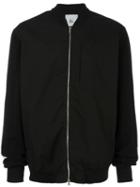 Lost & Found Rooms Zipped Bomber Jacket, Men's, Size: Medium, Black, Cotton/spandex/elastane