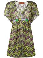 Missoni Printed Knit Short Kaftan - Green