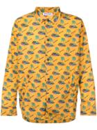 Palm Angels Islands-print Coach Jacket - Yellow & Orange