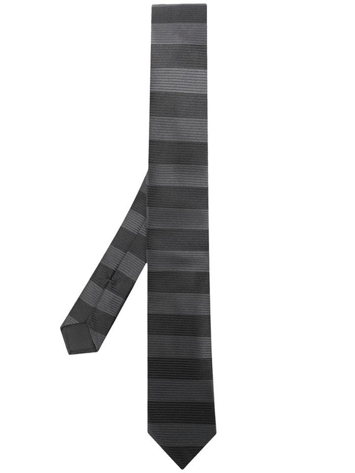Boss Hugo Boss Striped Tie - Grey