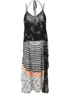 I'm Isola Marras - Multi-print Dress - Women - Polyester/spandex/elastane - 40, Women's, Black, Polyester/spandex/elastane