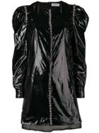 Brognano Embellished Lacquered Dress - Black
