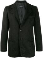 Giorgio Armani Pre-owned 1990s Textured Jacket - Black