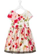 Monnalisa Jakioo Floral Print Dress, Girl's, Size: 11 Yrs