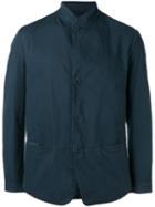 Transit - Lightweight Buttoned Jacket - Men - Cotton/silk/spandex/elastane/linen/flax - 48, Blue, Cotton/silk/spandex/elastane/linen/flax