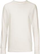 H Beauty & Youth. Longsleeved Textured T-shirt, Men's, Size: Medium, Nude/neutrals, Cotton