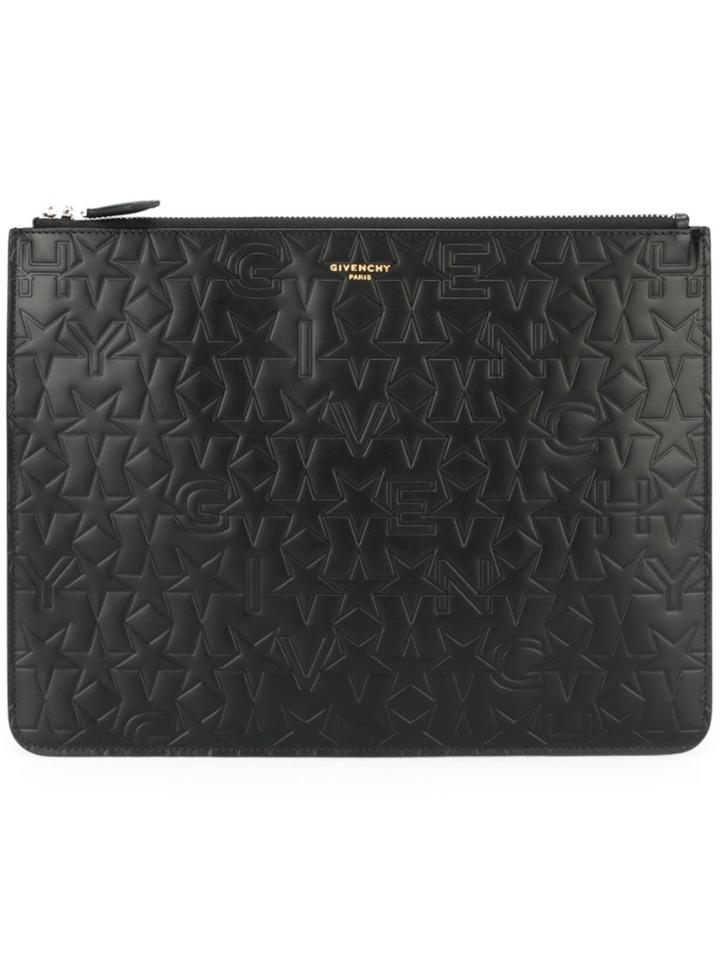 Givenchy 'paris' Zipped Pouch - Black
