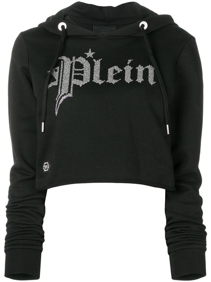 Philipp Plein Gothic Hooded Sweatshirt - Black