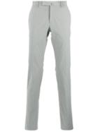 Incotex Slim-cut Chino Trousers, Men's, Size: 56, Grey, Cotton/spandex/elastane
