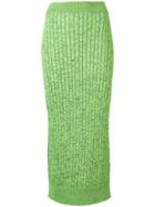 Mm6 Maison Margiela Fitted Midi Skirt - Green