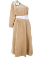 Awake One Shoulder Corduroy Dress
