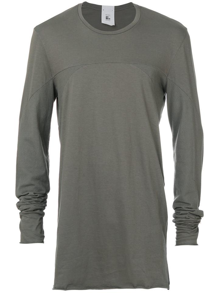 Lost & Found Rooms - Mesh Insert T-shirt - Men - Cotton - S, Grey, Cotton