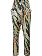 Baja East Patterned Trousers, Women's, Size: 00, Silk