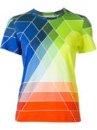 Mary Katrantzou Graphic Rainbow Print T-shirt, Women's, Size: Small, Green, Cotton/spandex/elastane