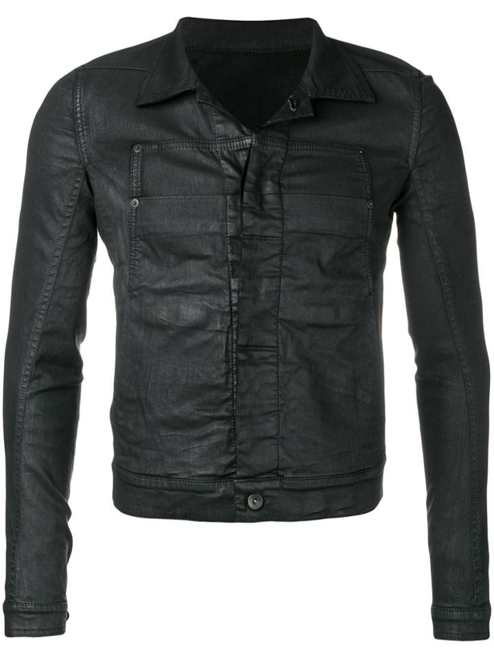 Rick Owens Drkshdw Coated Denim Jacket - Black