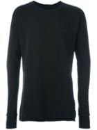 Thom Krom Crew Neck Sweatshirt, Men's, Size: Xl, Black, Cotton