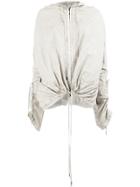 Masnada Creased Hooded Jacket - Grey