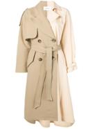 Enföld Asymmetric Trench Coat - Neutrals