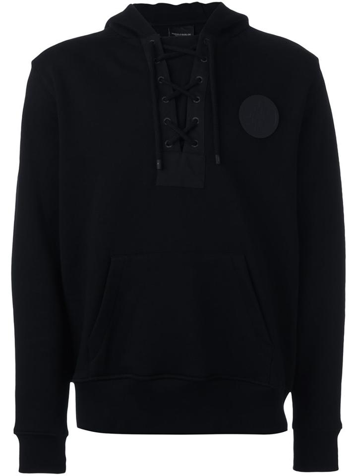Marcelo Burlon County Of Milan Lace-up Placket Hoodie