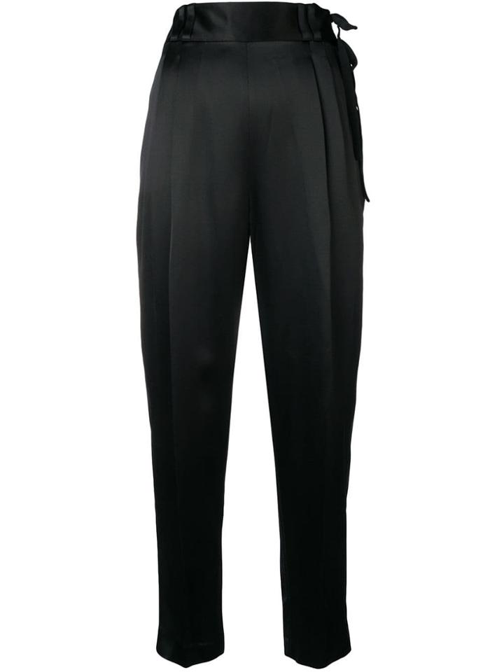 3.1 Phillip Lim Tailored Crepe Pant W Ties - Black