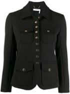Chloé Back Button Detail Jacket - Black