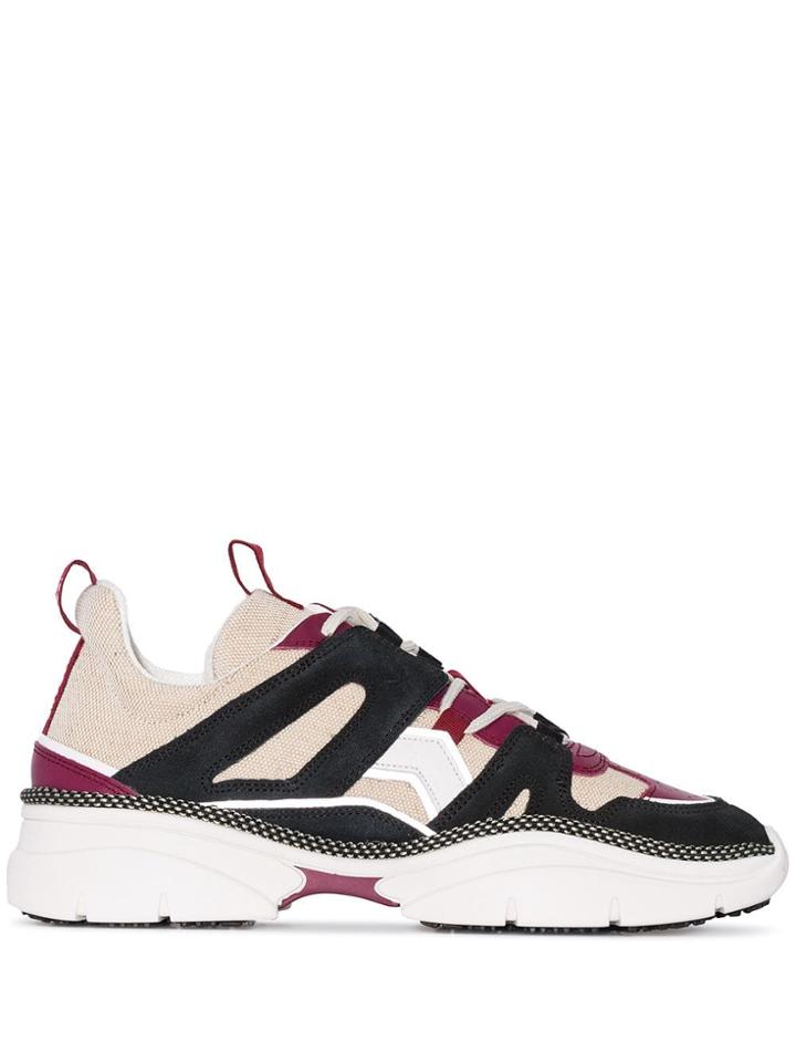 Isabel Marant Kindsay Low Top Sneakers - Black Chalk
