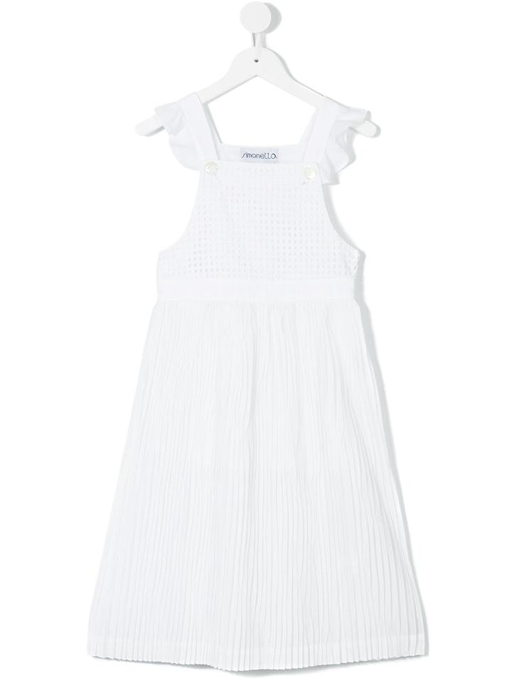 Simonetta - Flared Long Dress - Kids - Cotton - 8 Yrs, White
