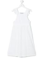 Simonetta - Flared Long Dress - Kids - Cotton - 8 Yrs, White