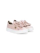 Roberto Cavalli Kids Ruffled Front Sneakers - Pink & Purple