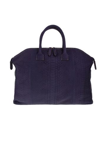 Zagliani Python Skin Tote
