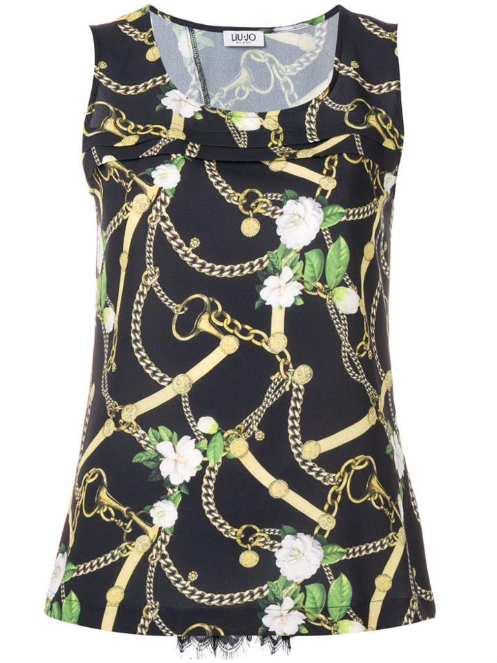 Liu Jo Belt And Chain Tank Top - Black