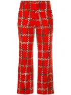 Junya Watanabe Comme Des Garçons Pre-owned Plaid Cropped Knitted