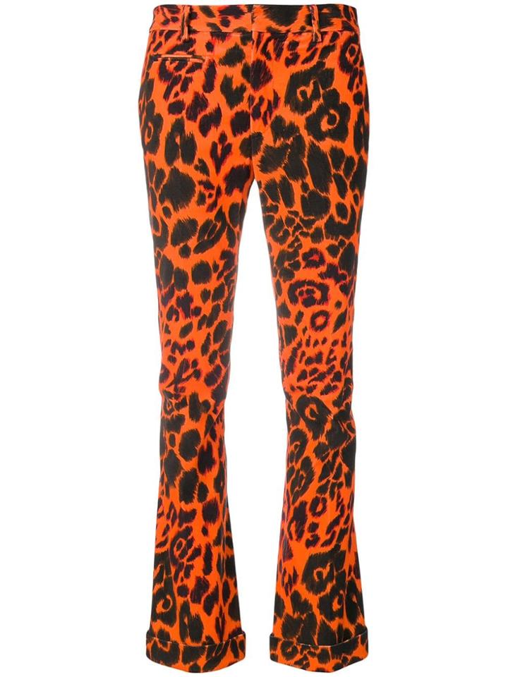 R13 Leopard Print Trousers - Yellow & Orange