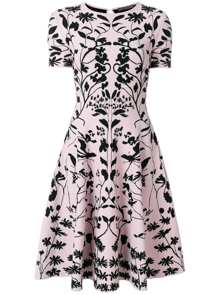 Alexander Mcqueen Knitted Mini Dress - Pink & Purple