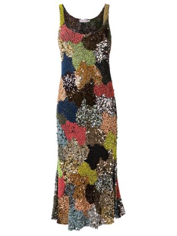 Isabela Capeto Embroidered Midi Dress, Women's, Size: G, Cotton/nylon