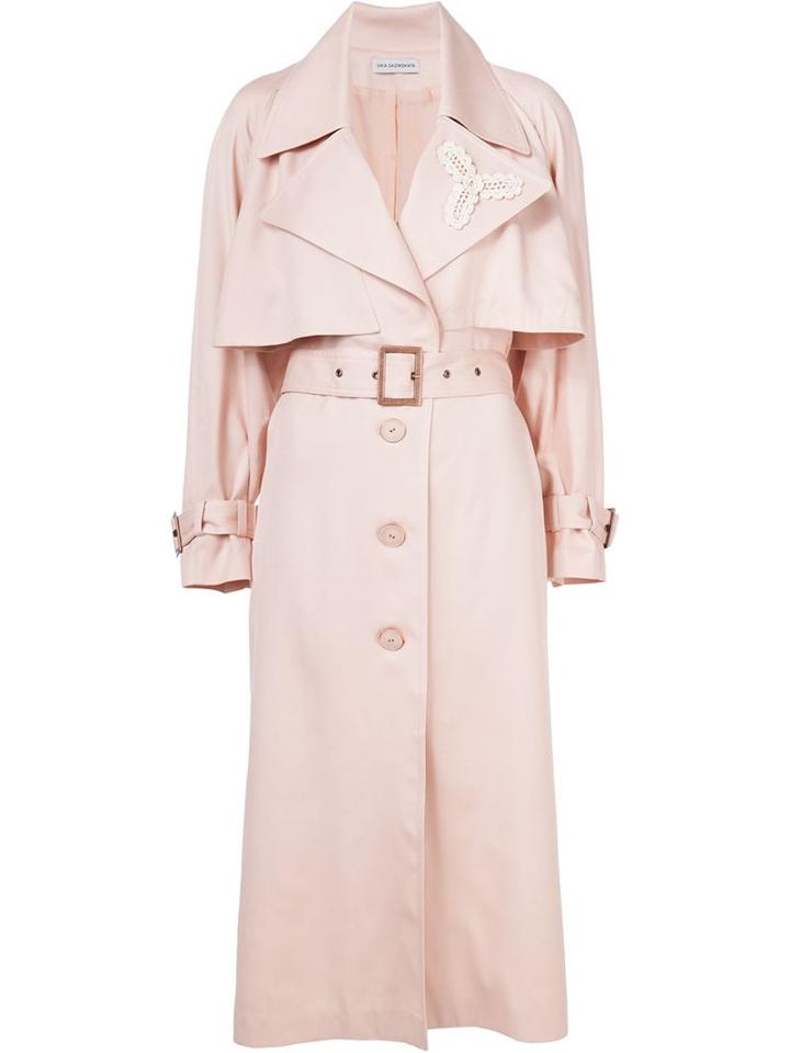 Vika Gazinskaya Crochet Detail Trench Coat
