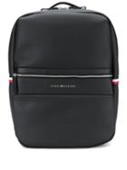 Tommy Hilfiger Logo Tape Laptop Backpack - Black