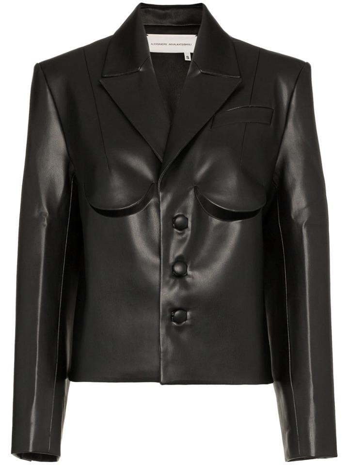 Aleksandre Akhalkatsishvili Cut Out Fitted Jacket - Black