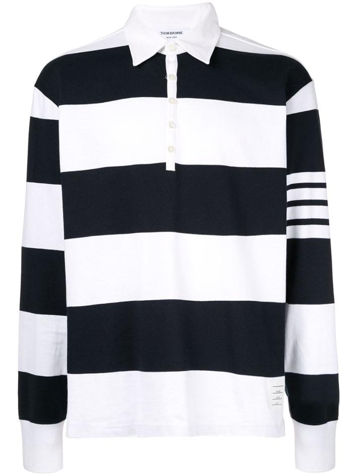 Thom Browne Oversized Rugby Polo Shirt - White