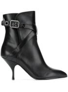 Bottega Veneta Pointed Toe Ankle Boots - Black