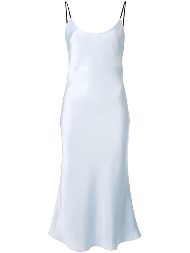Christopher Esber Spaghetti Strap Fitted Dress - Blue