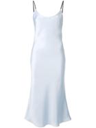 Christopher Esber Spaghetti Strap Fitted Dress - Blue