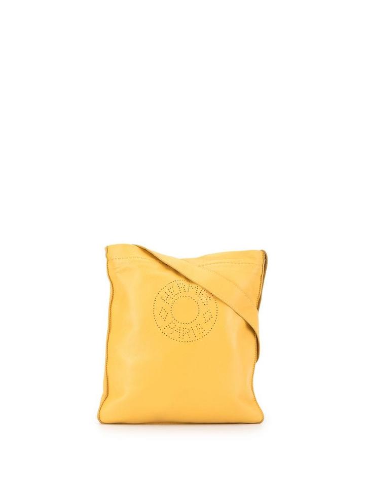 Hermès Pre-owned Punch Holes Logo Crossbody Bag - Yellow