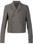 Rick Owens 'glitter' Jacket, Men's, Size: 48, Green, Cotton/linen/flax/virgin Wool