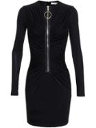 Givenchy Draped Jersey Dress, Women's, Size: 38, Black, Silk/viscose