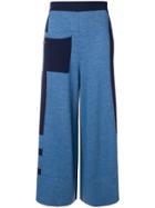Temperley London Aggie Knitted Culottes - Blue